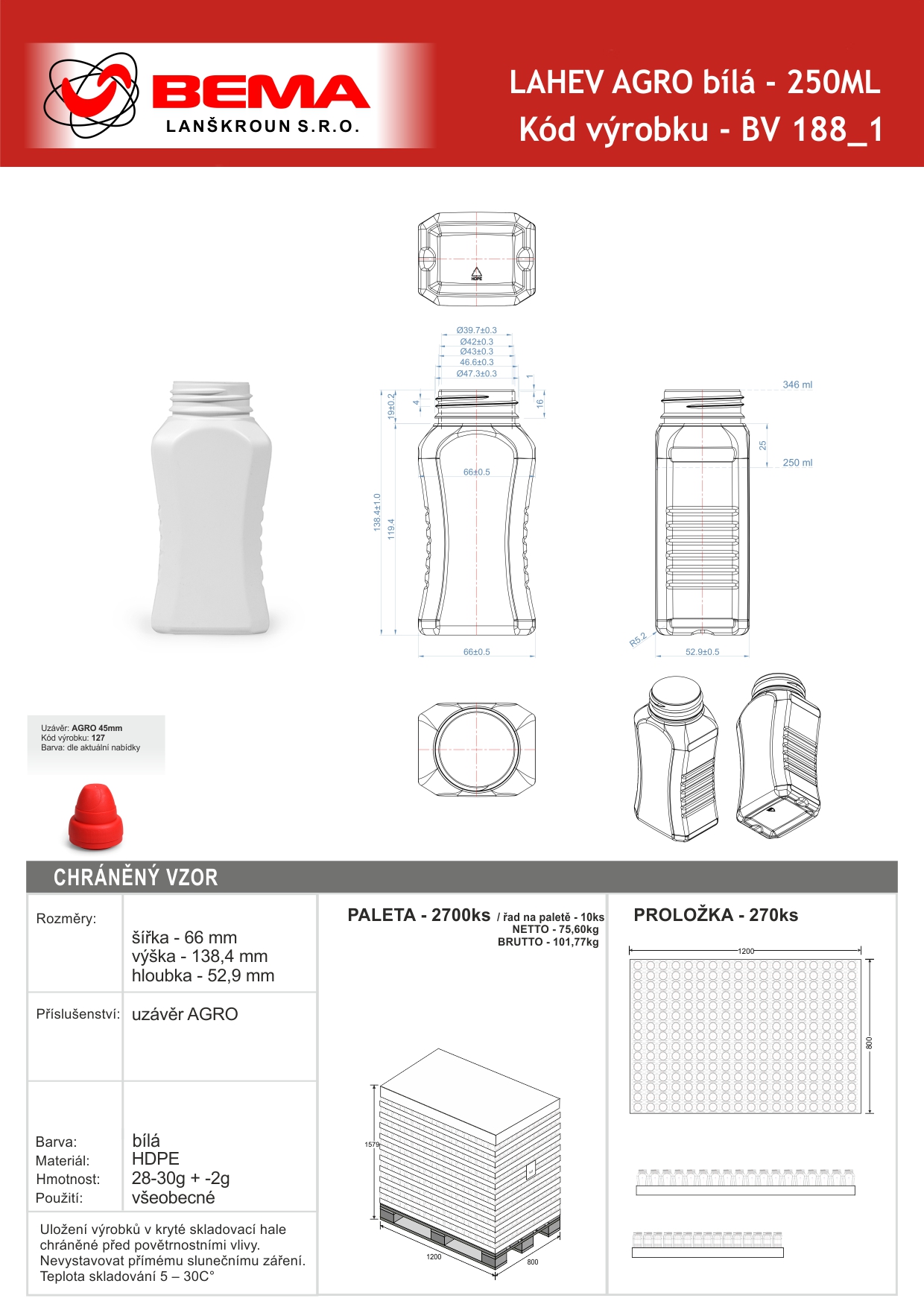 AGRO 250ML bila 07-10-2024